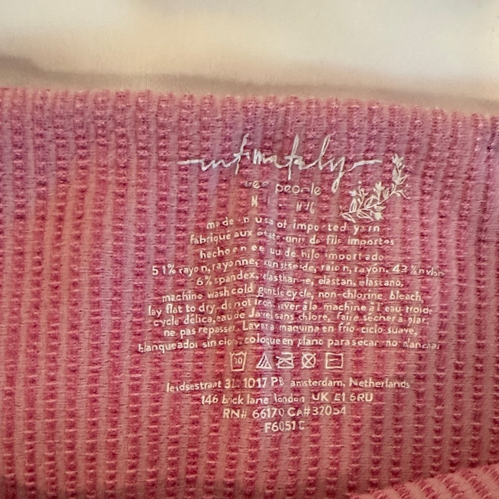 FP Movement by Free People Pink Ribbed Crop Top - Picture 2 of 2